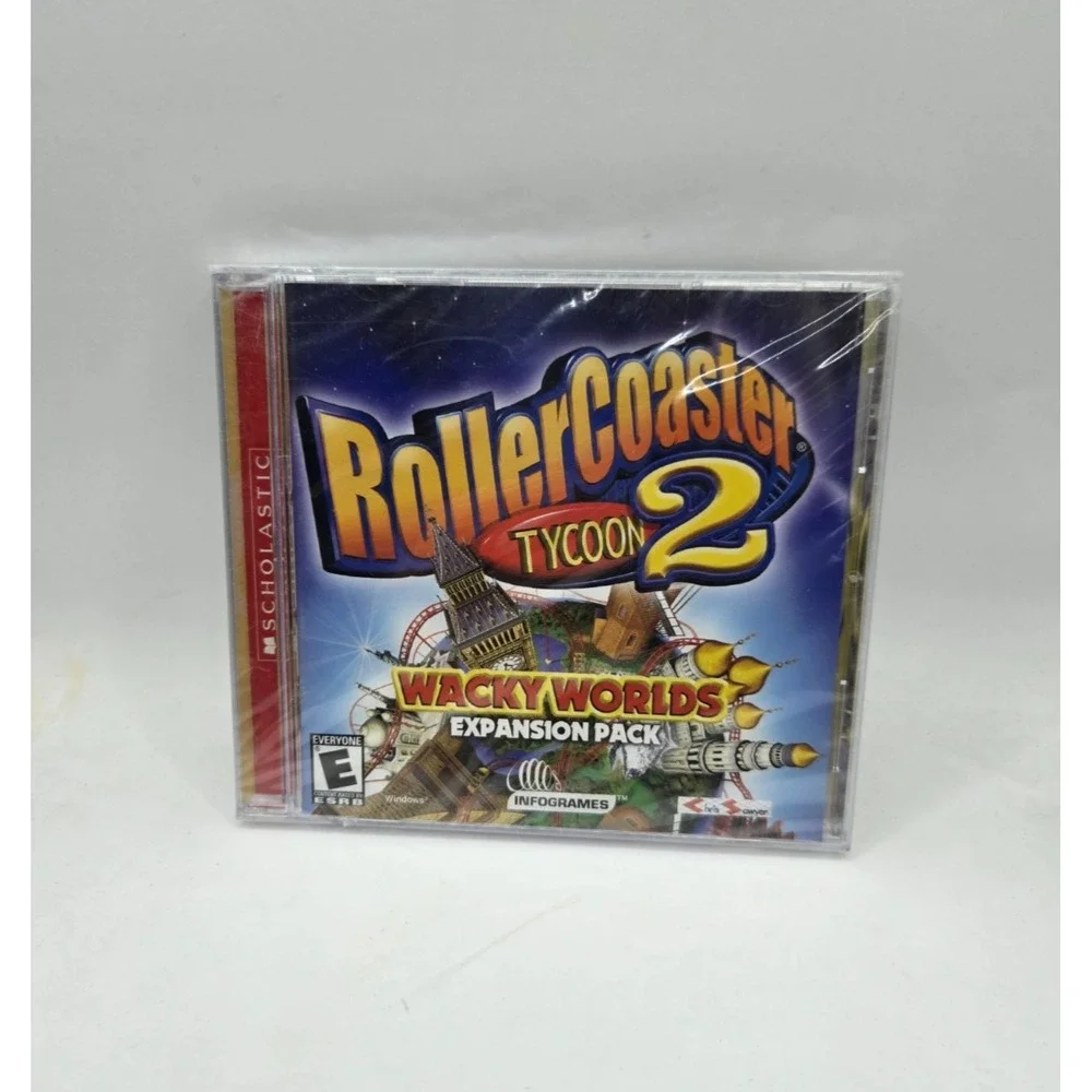 RollerCoaster Tycoon 2: Wacky Worlds Expansion Pack PC 2003 Brand New‎ Sealed
